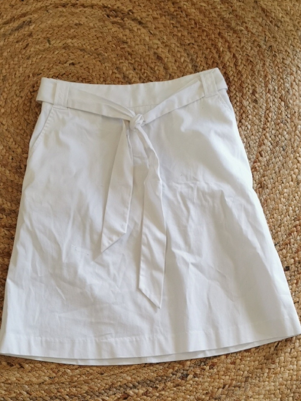Womens Jacob Crisp White ALine Careerwear Clean Minimalist Summer Skirt. Size 0